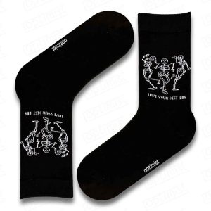 جوراب آپتیمیست ساقدار رقص اسکلت ها مشکی