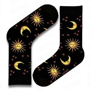 جوراب آپتیمیست ساقدار ماه و خورشید مشکی